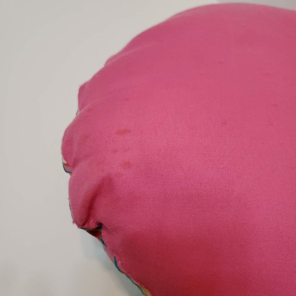 Embroidered Shell Throw Pillow, CBK, Coastal Beach Decor, Seahorse, Pink Cotton - Picture 5 of 8